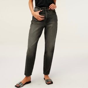 Good American Jeans Good American Black Wash Good Mom Jeans